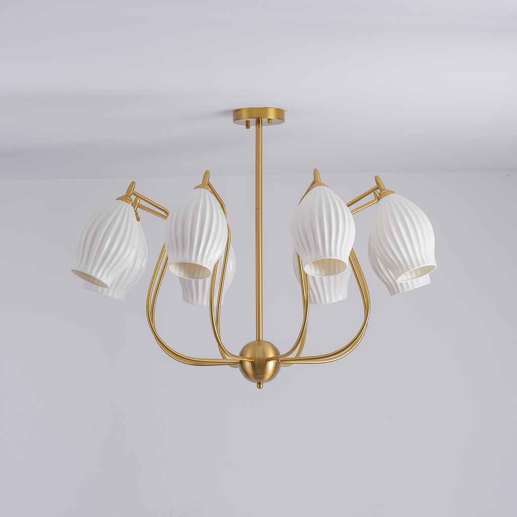 Briamere Ceramic Chandelier-Moonnatur
