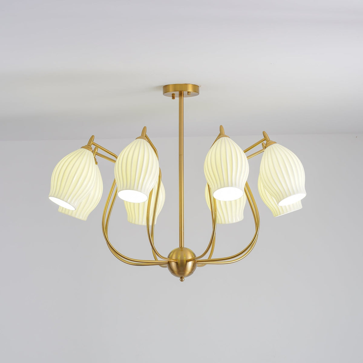 Briamere Ceramic Chandelier-Moonnatur