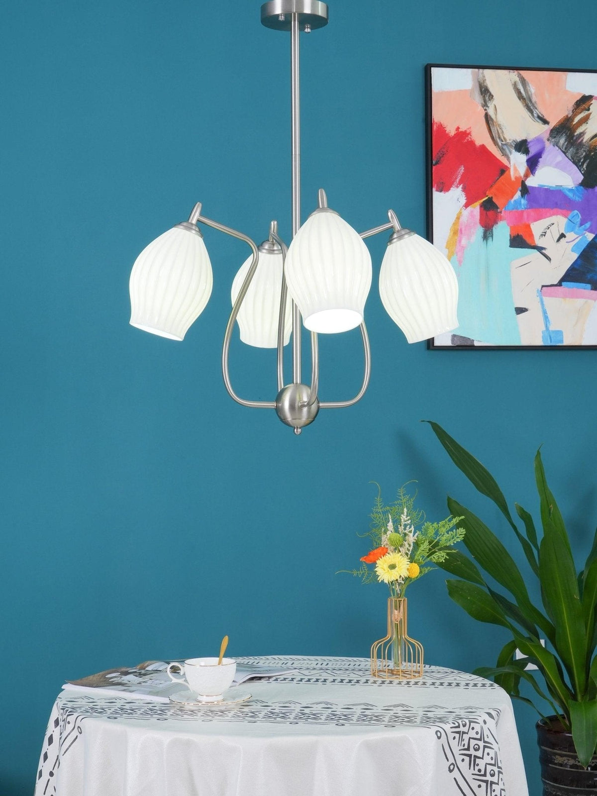 Briamere Ceramic Chandelier-Moonnatur