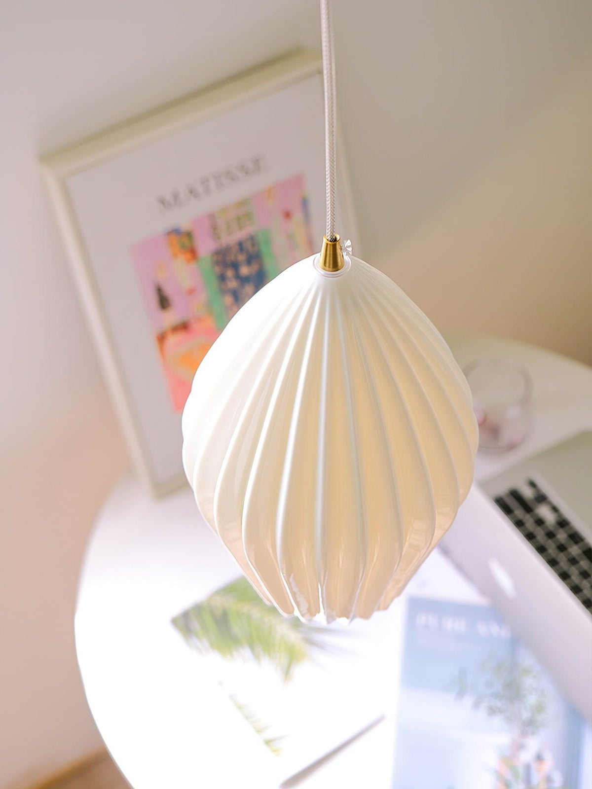 Eriava Ceramic Pendant Light-Moonnatur