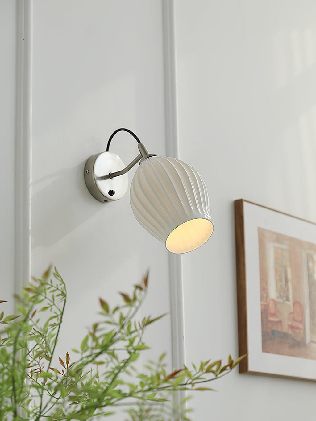Ilveniel Ceramic Wall Light-Moonnatur
