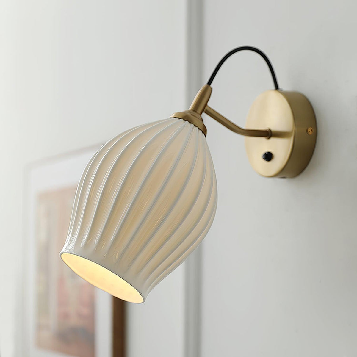 Ilveniel Ceramic Wall Light-Moonnatur