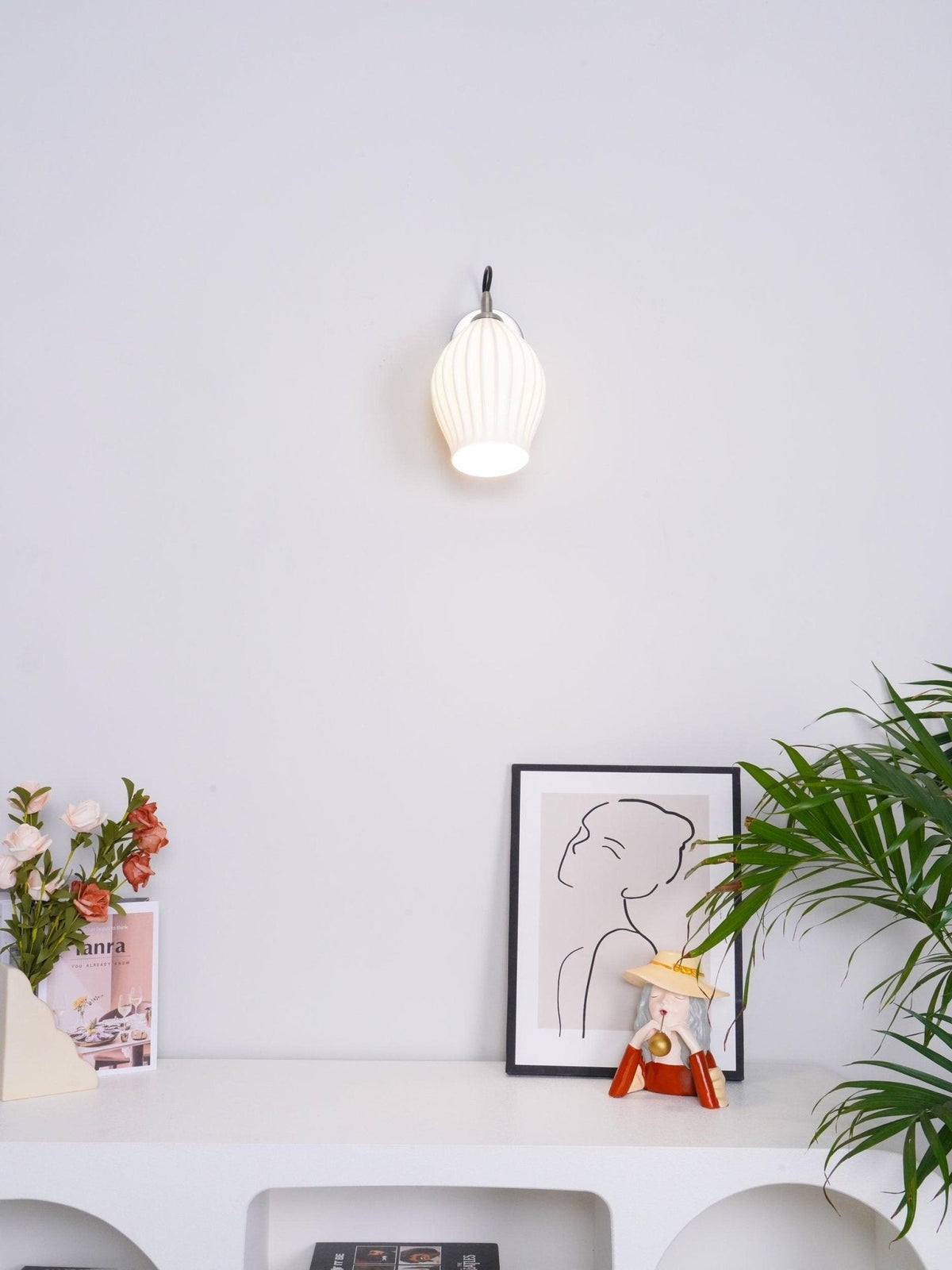 Ilveniel Ceramic Wall Light-Moonnatur