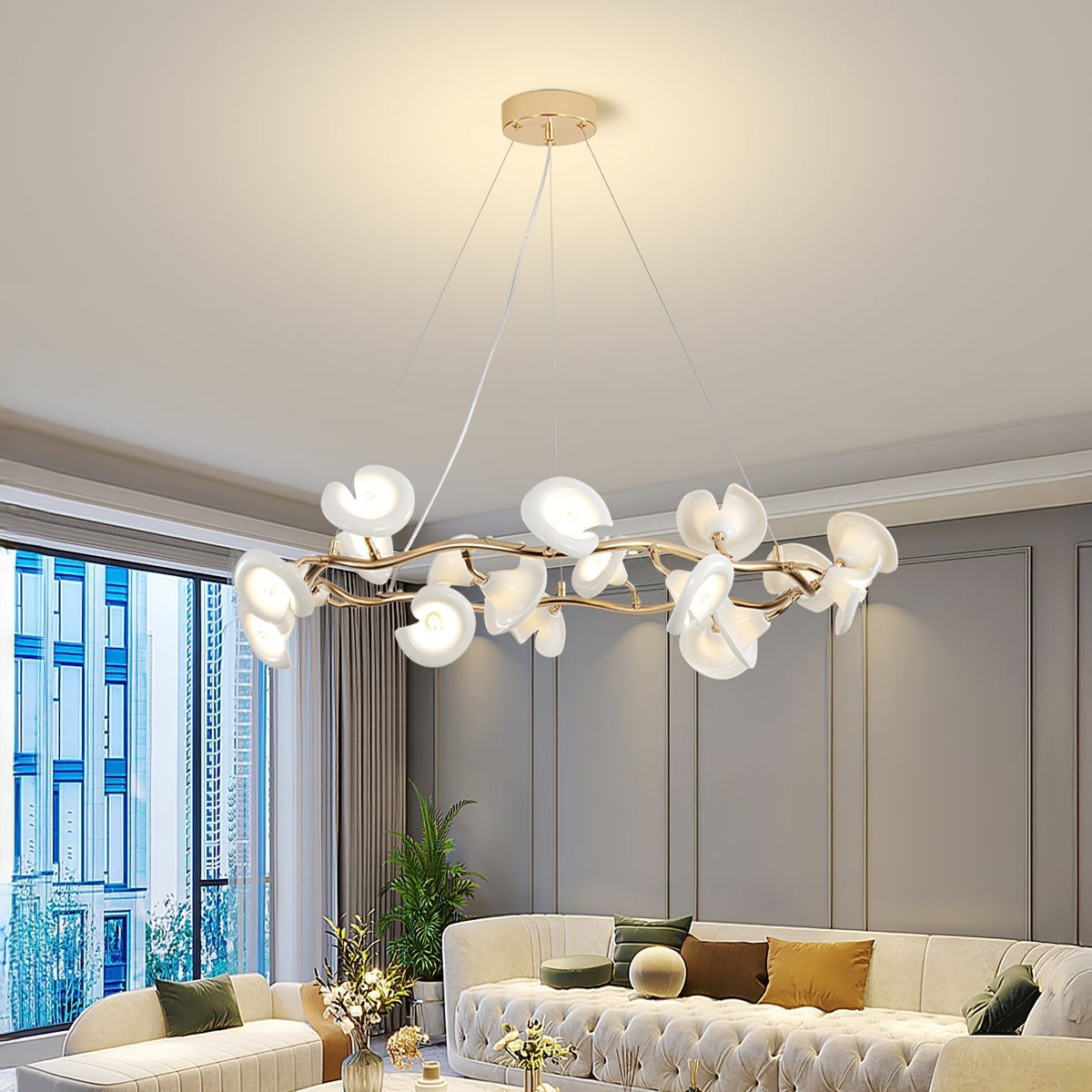 Garrowwyn Ceramic Chandelier-Moonnatur