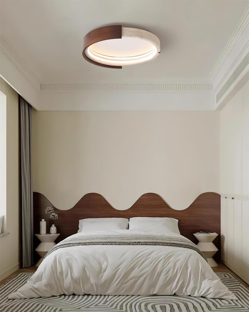 Rardenlynne Travertine Ceiling Light-Moonnatur