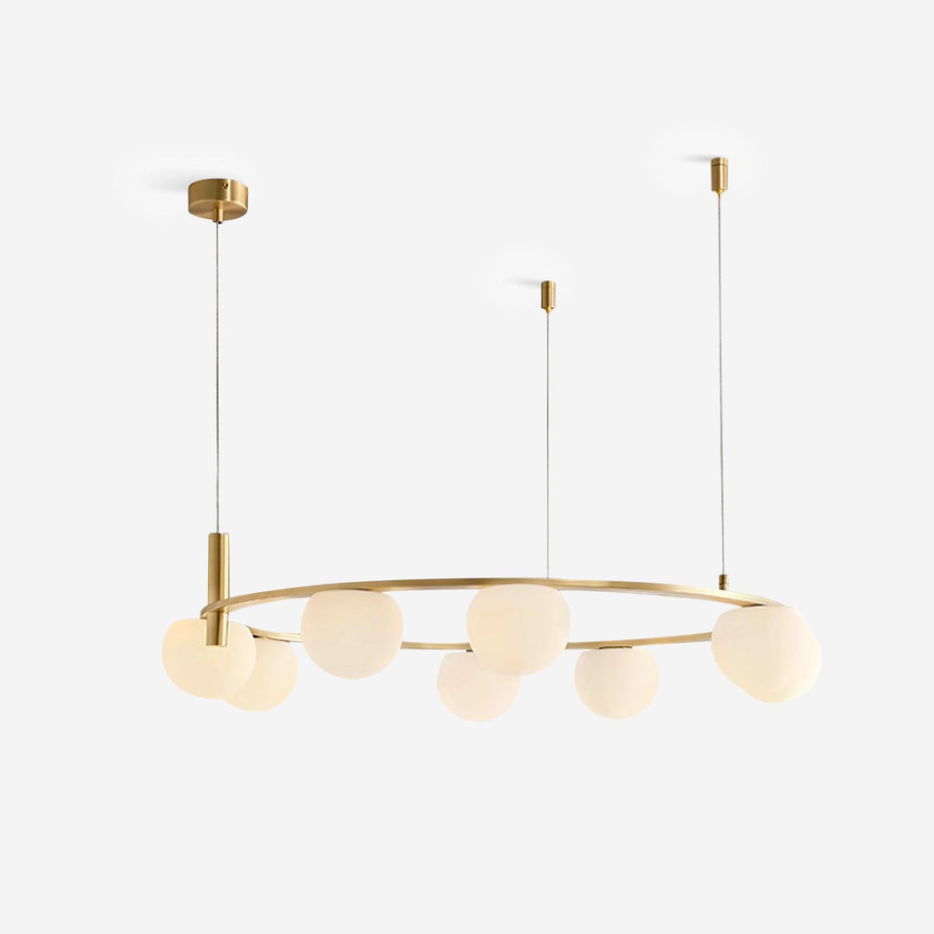 Langrenrose Glass Chandelier-Moonnatur
