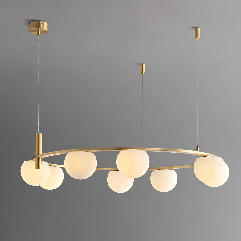 Langrenrose Glass Chandelier-Moonnatur