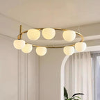 Langrenrose Glass Chandelier-Moonnatur
