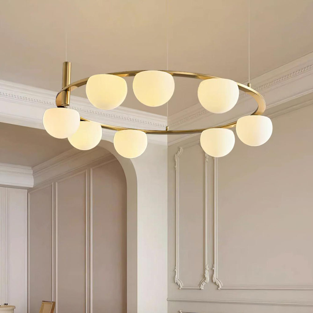 Langrenrose Glass Chandelier-Moonnatur