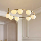 Langrenrose Glass Chandelier-Moonnatur