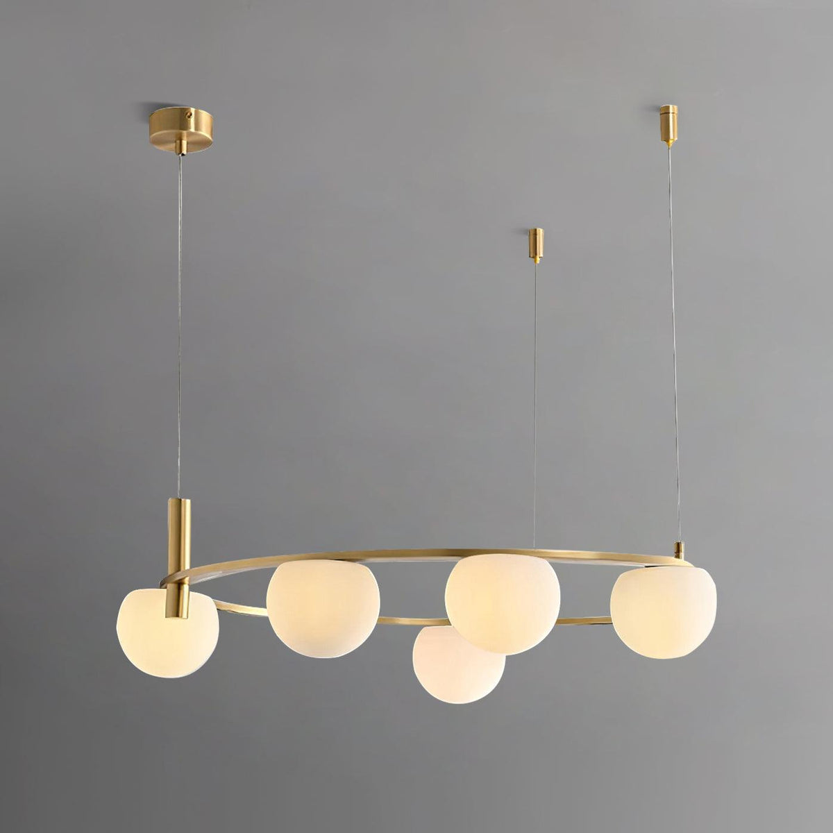 Langrenrose Glass Chandelier-Moonnatur
