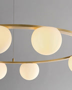 Langrenrose Glass Chandelier-Moonnatur