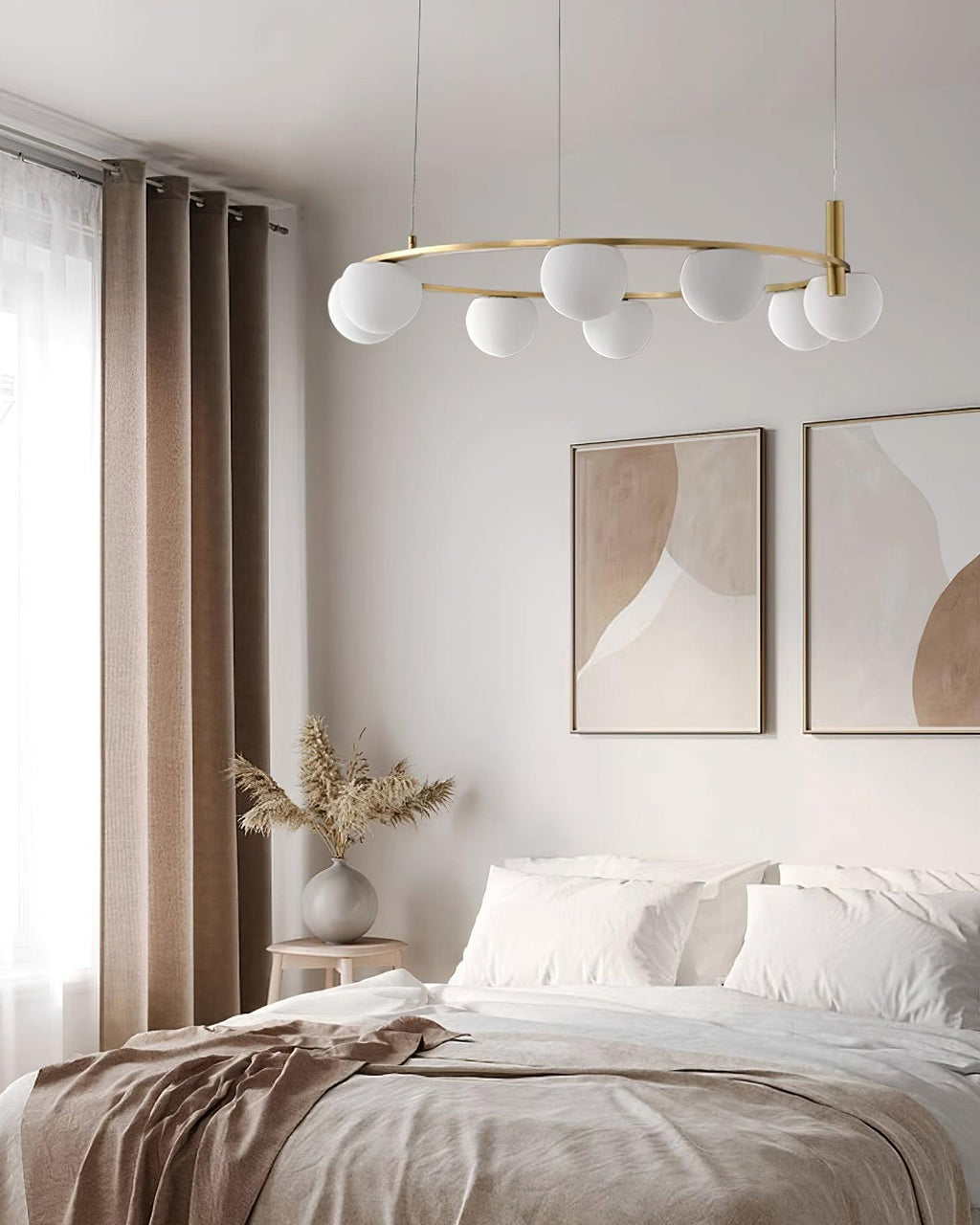 Langrenrose Glass Chandelier-Moonnatur