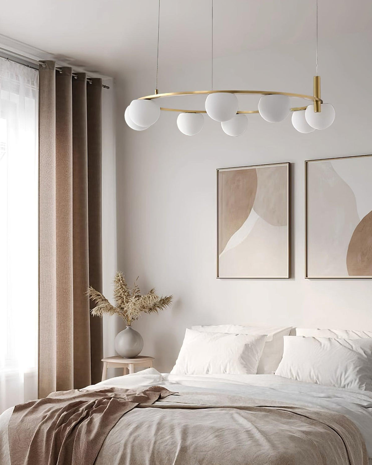 Langrenrose Glass Chandelier-Moonnatur