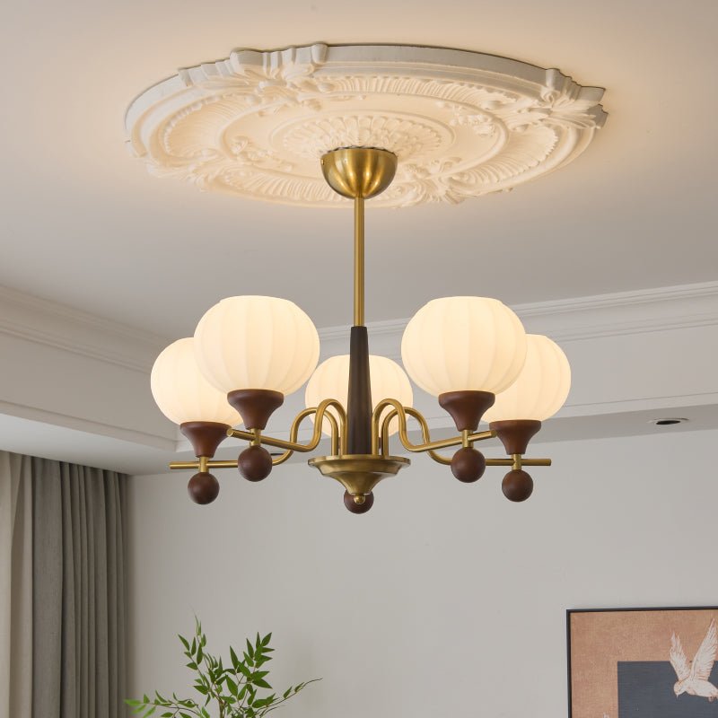 Rovelle Wood Chandelier-Moonnatur