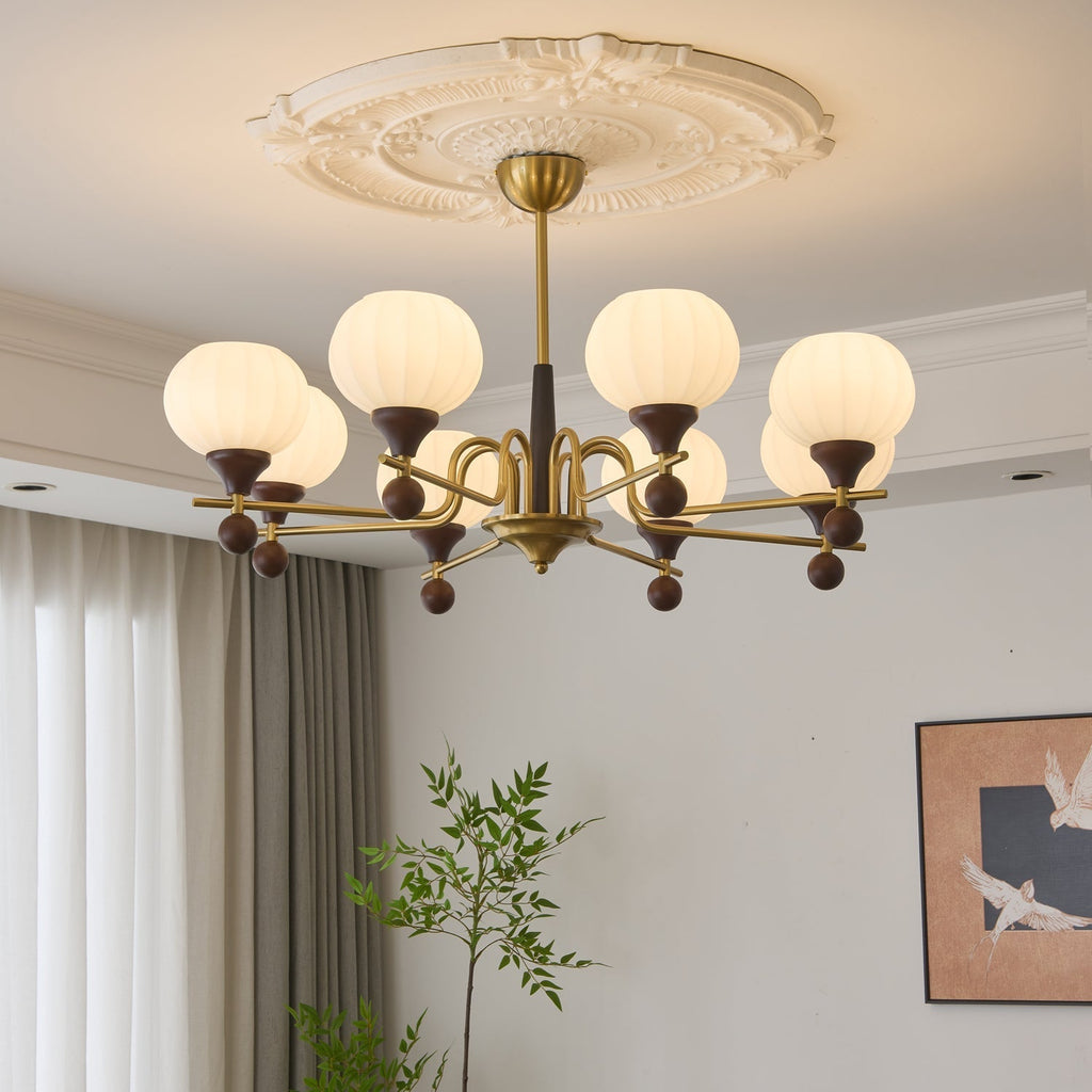 Rovelle Wood Chandelier-Moonnatur