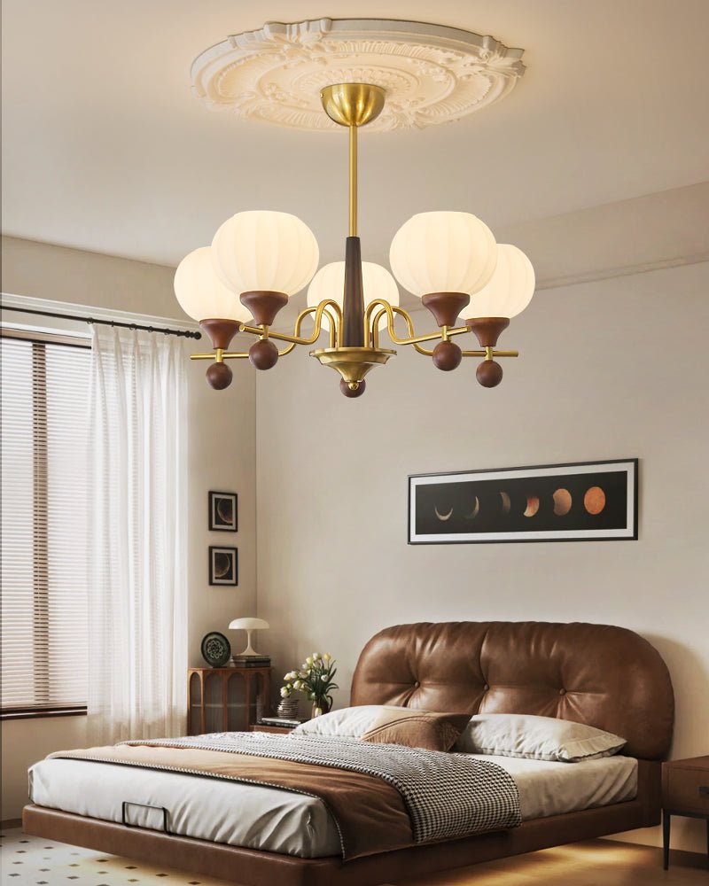 Rovelle Wood Chandelier-Moonnatur