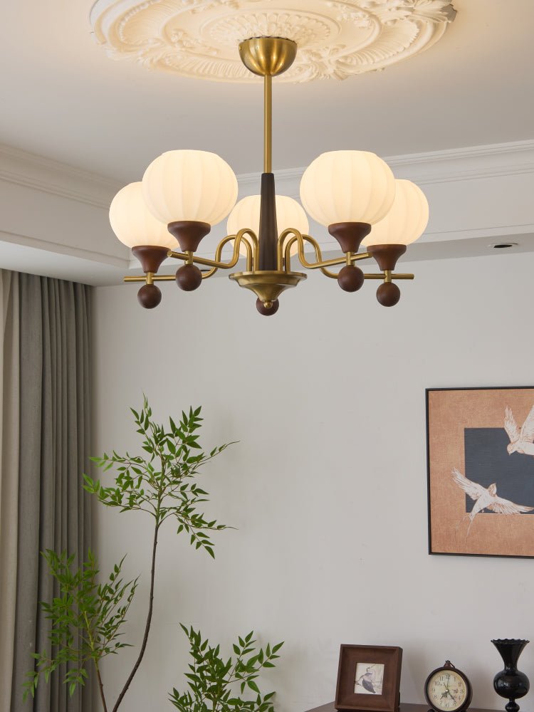 Rovelle Wood Chandelier-Moonnatur