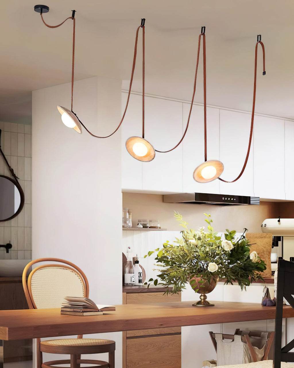 Tardenenora Travertine Chandelier-Moonnatur