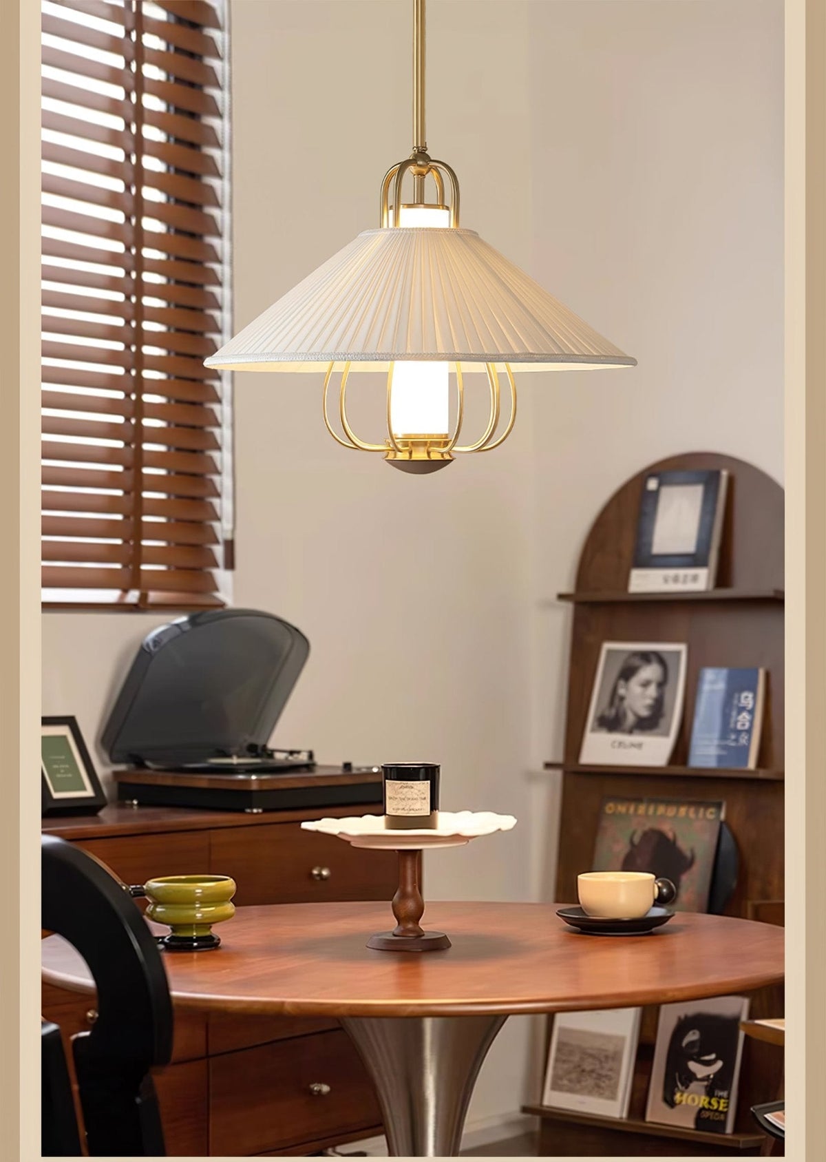Cavenwren Fabric Pendant Light-Moonnatur