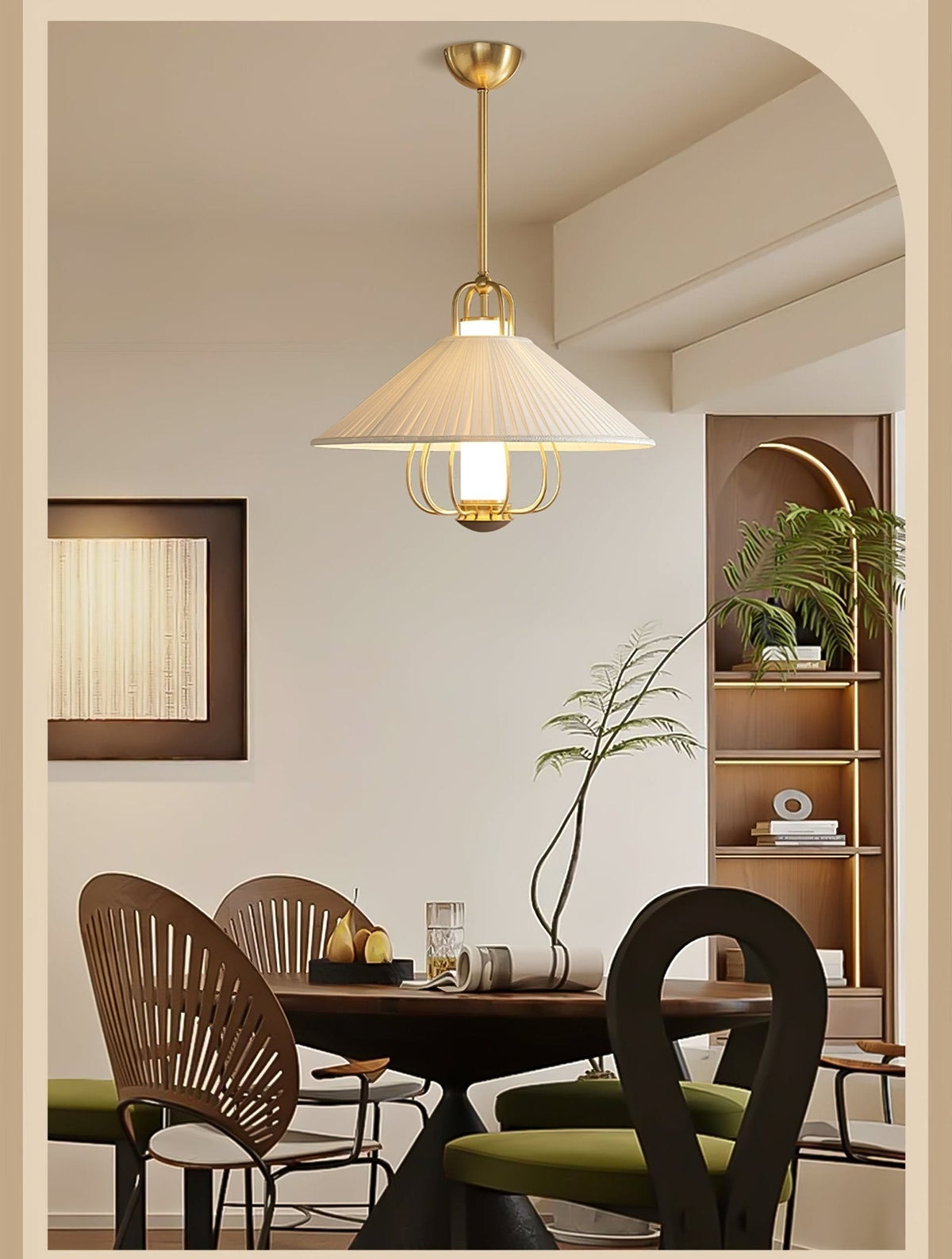 Cavenwren Fabric Pendant Light-Moonnatur