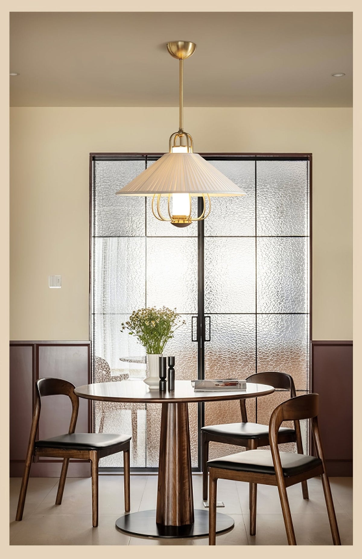 Cavenwren Fabric Pendant Light-Moonnatur