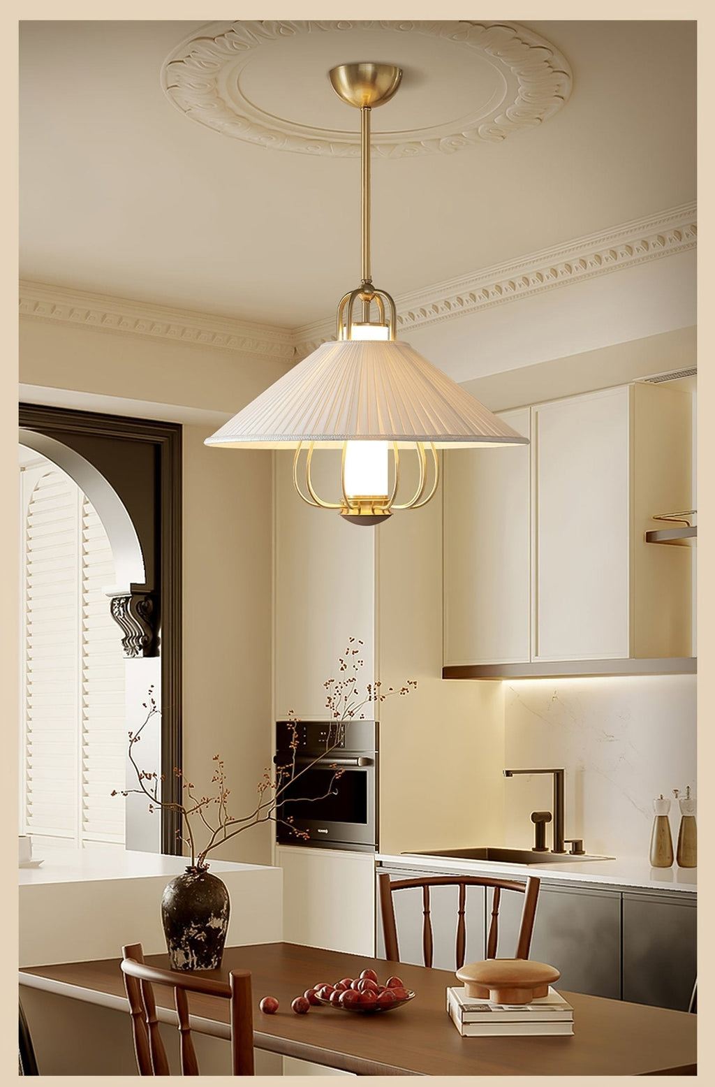 Cavenwren Fabric Pendant Light-Moonnatur