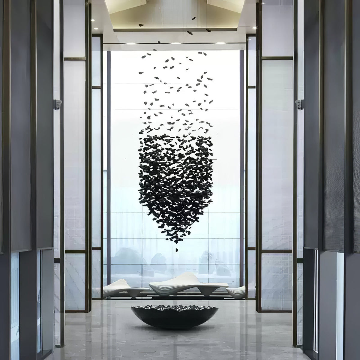 Olvenaria Stone Chandelier-Moonnatur