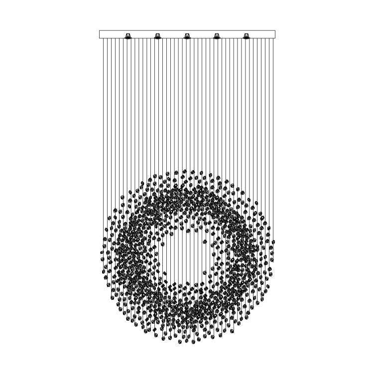Olvenaria Stone Chandelier-Moonnatur