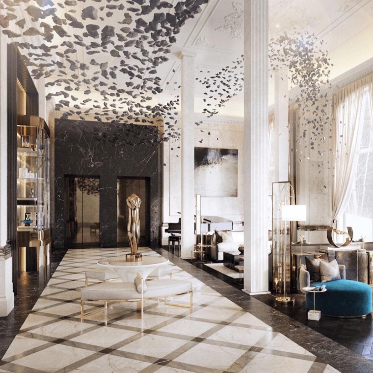 Olvenaria Stone Chandelier-Moonnatur