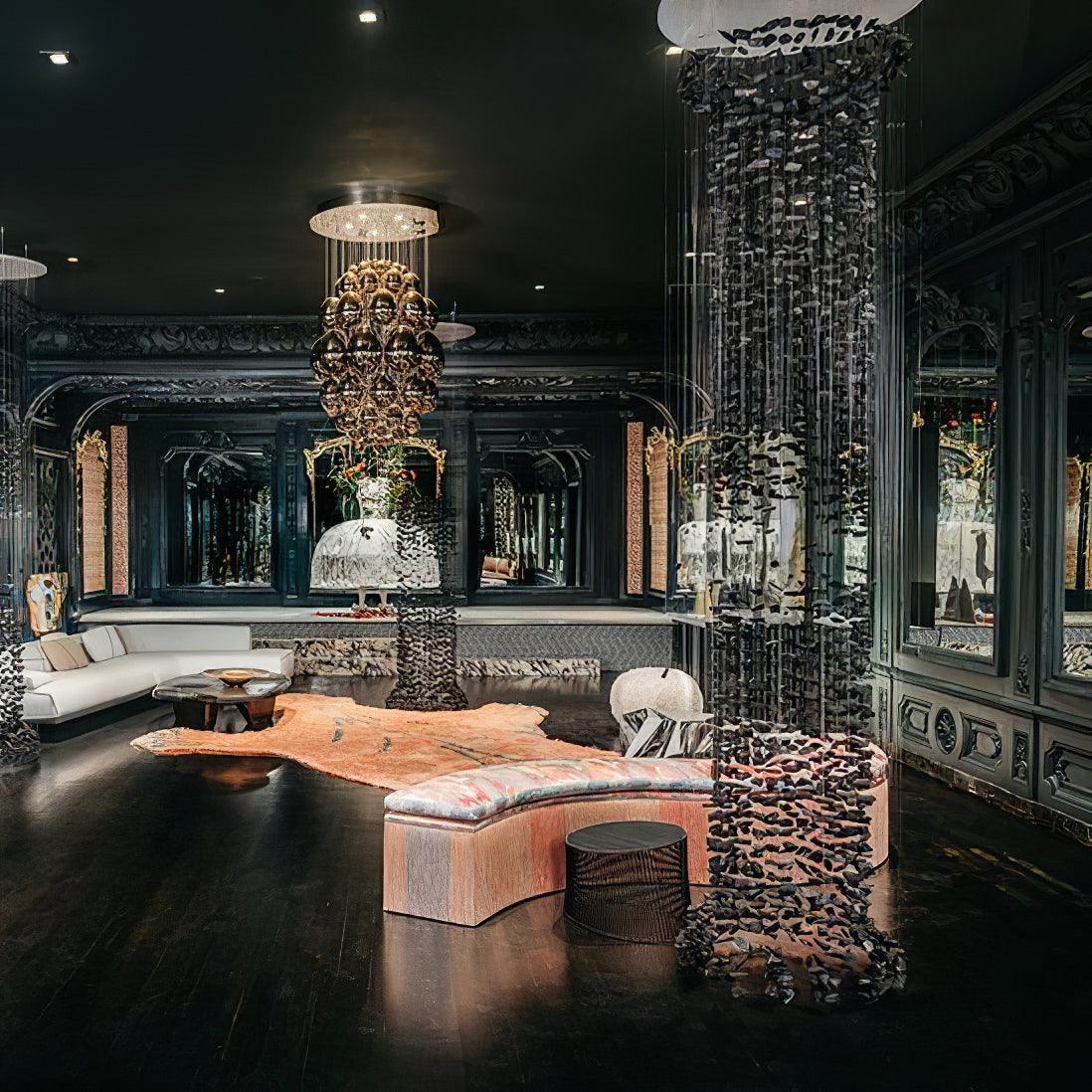 Meldenley Stone Chandelier-Moonnatur