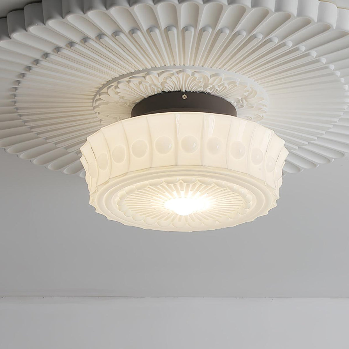 Helreneth Glass Ceiling Light-Moonnatur