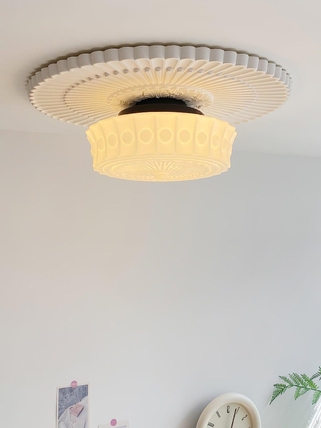 Helreneth Glass Ceiling Light-Moonnatur