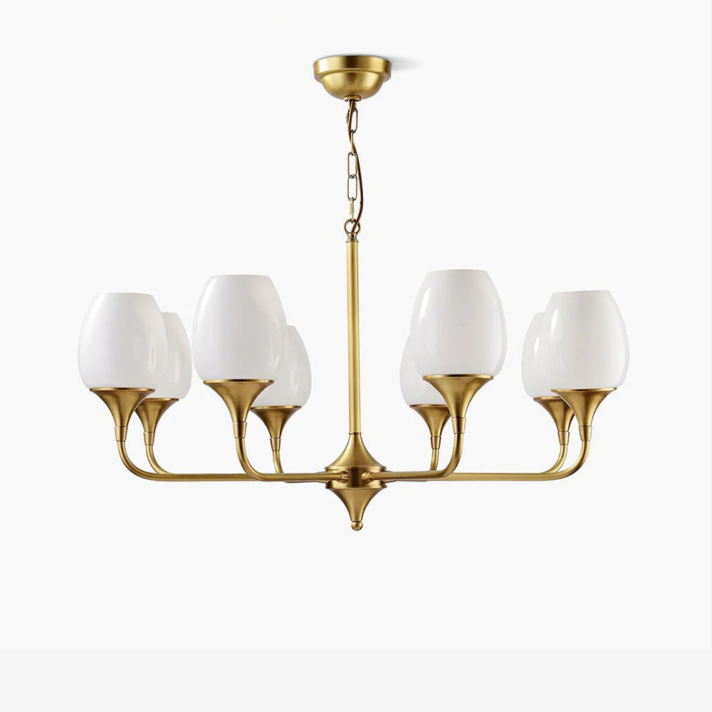 Trevenia Glass Chandelier-Moonnatur