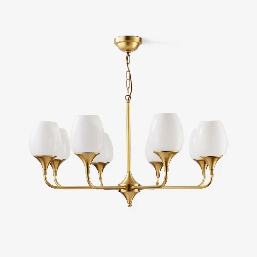 Trevenia Glass Chandelier-Moonnatur