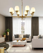 Trevenia Glass Chandelier-Moonnatur