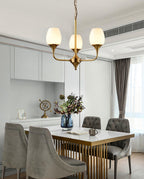 Trevenia Glass Chandelier-Moonnatur