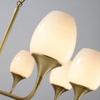 Trevenia Glass Chandelier-Moonnatur
