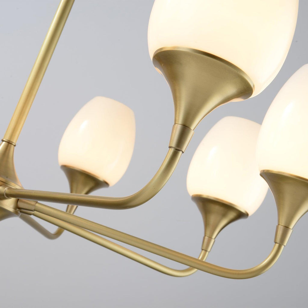 Trevenia Glass Chandelier-Moonnatur
