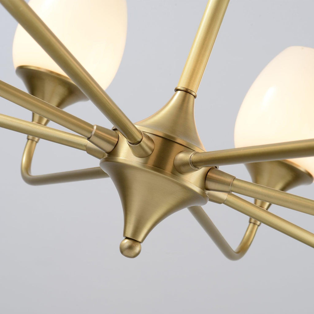 Trevenia Glass Chandelier-Moonnatur
