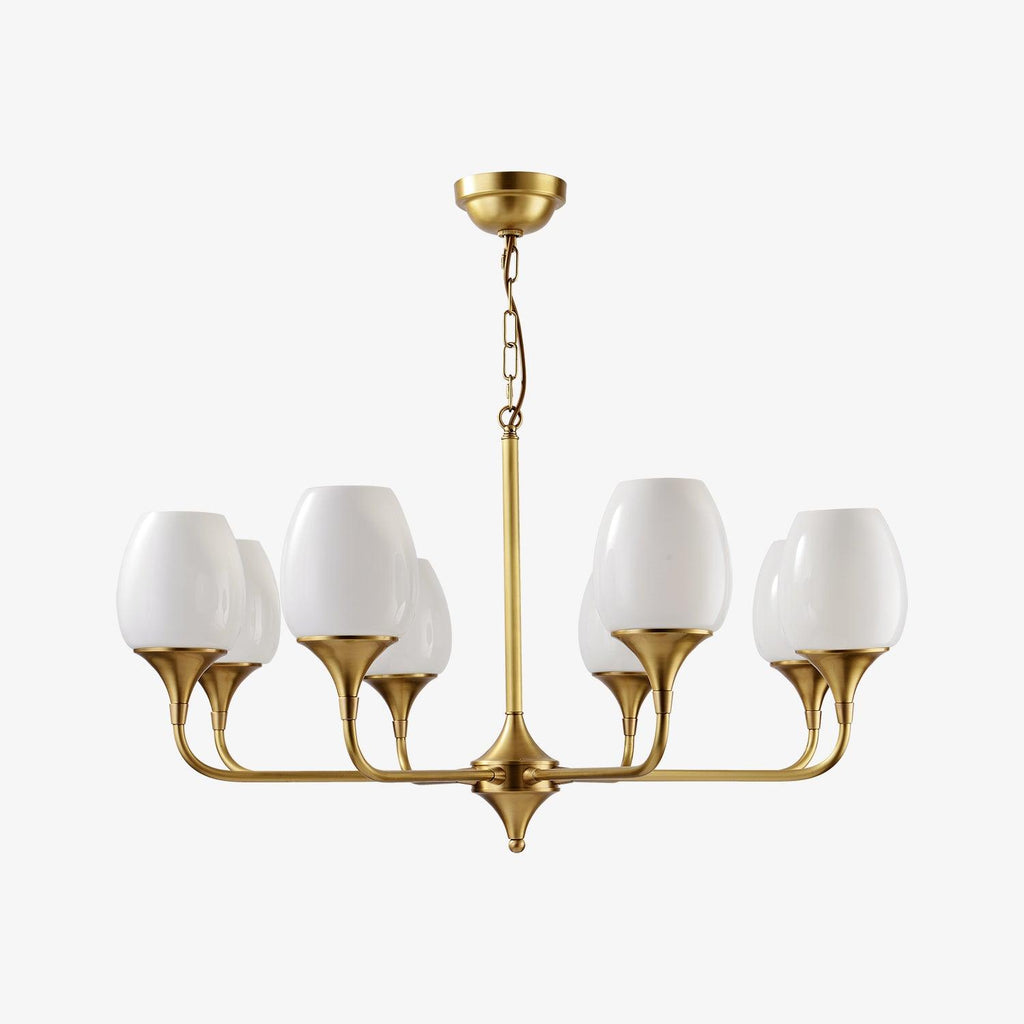 Trevenia Glass Chandelier-Moonnatur