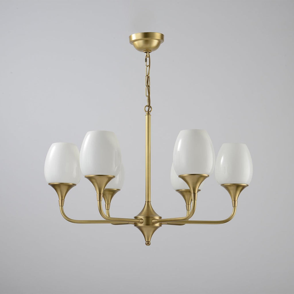 Trevenia Glass Chandelier-Moonnatur