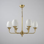 Trevenia Glass Chandelier-Moonnatur