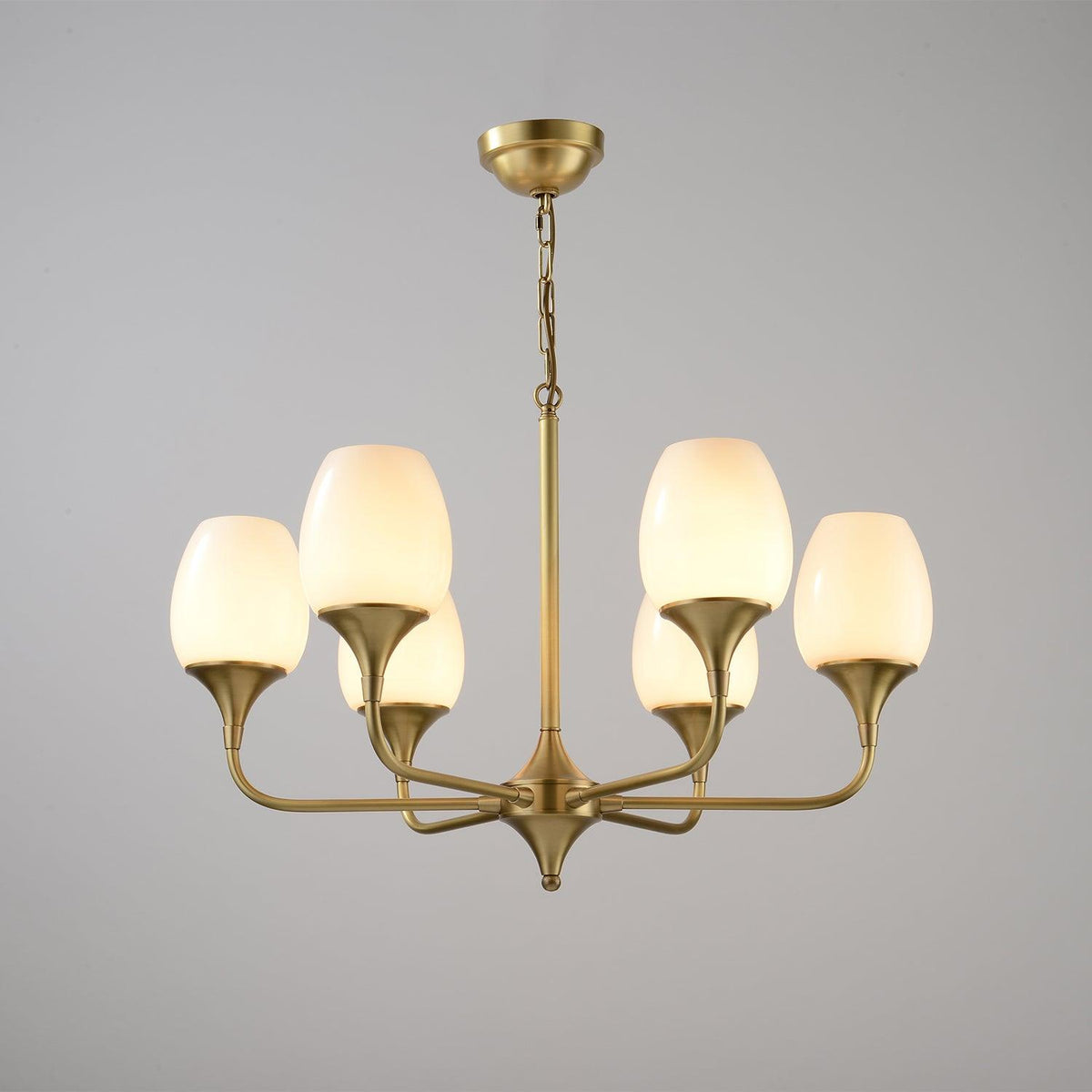 Trevenia Glass Chandelier-Moonnatur