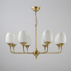 Trevenia Glass Chandelier-Moonnatur