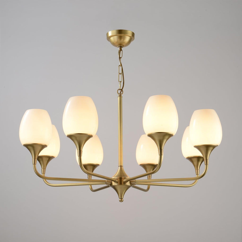 Trevenia Glass Chandelier-Moonnatur