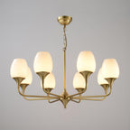 Trevenia Glass Chandelier-Moonnatur