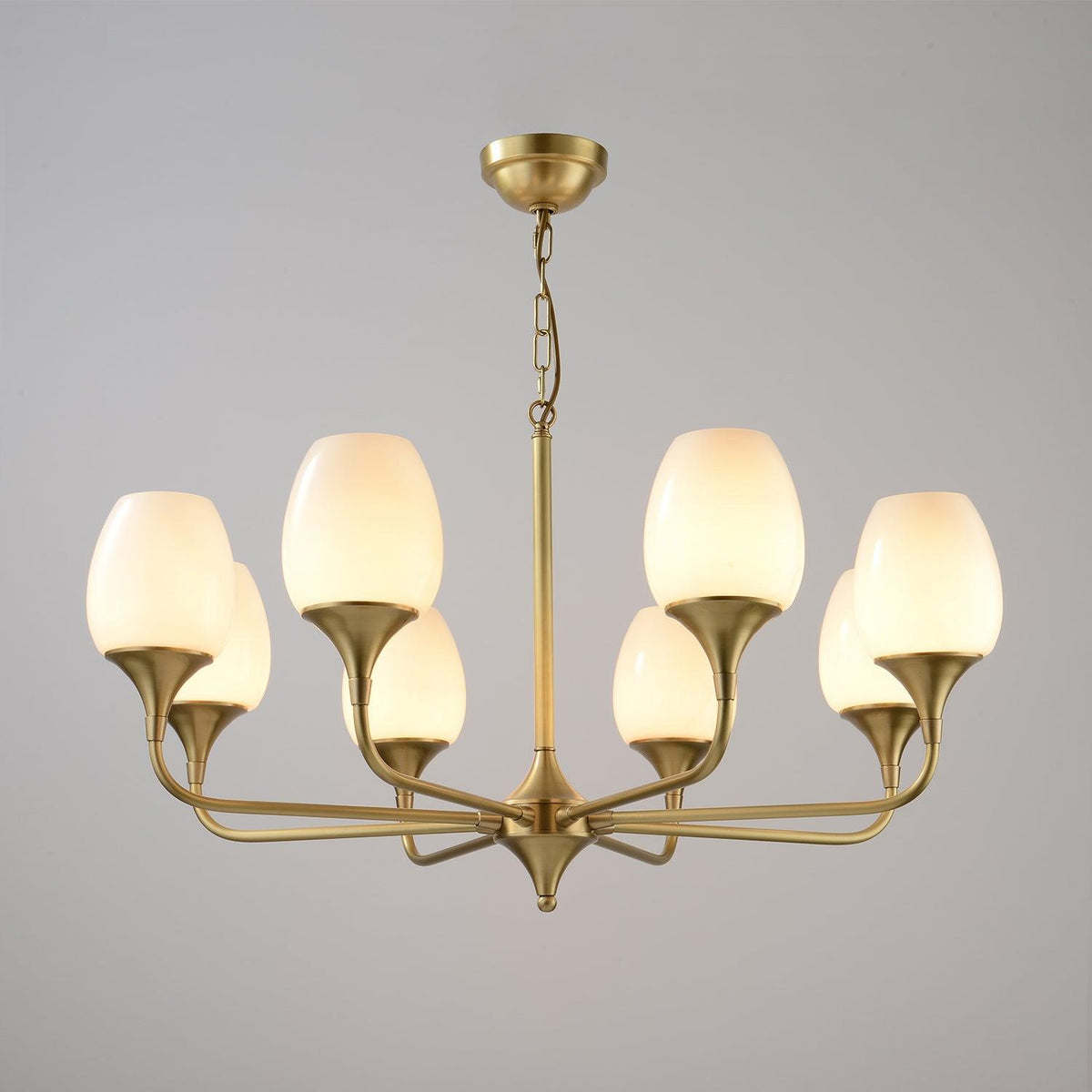 Trevenia Glass Chandelier-Moonnatur