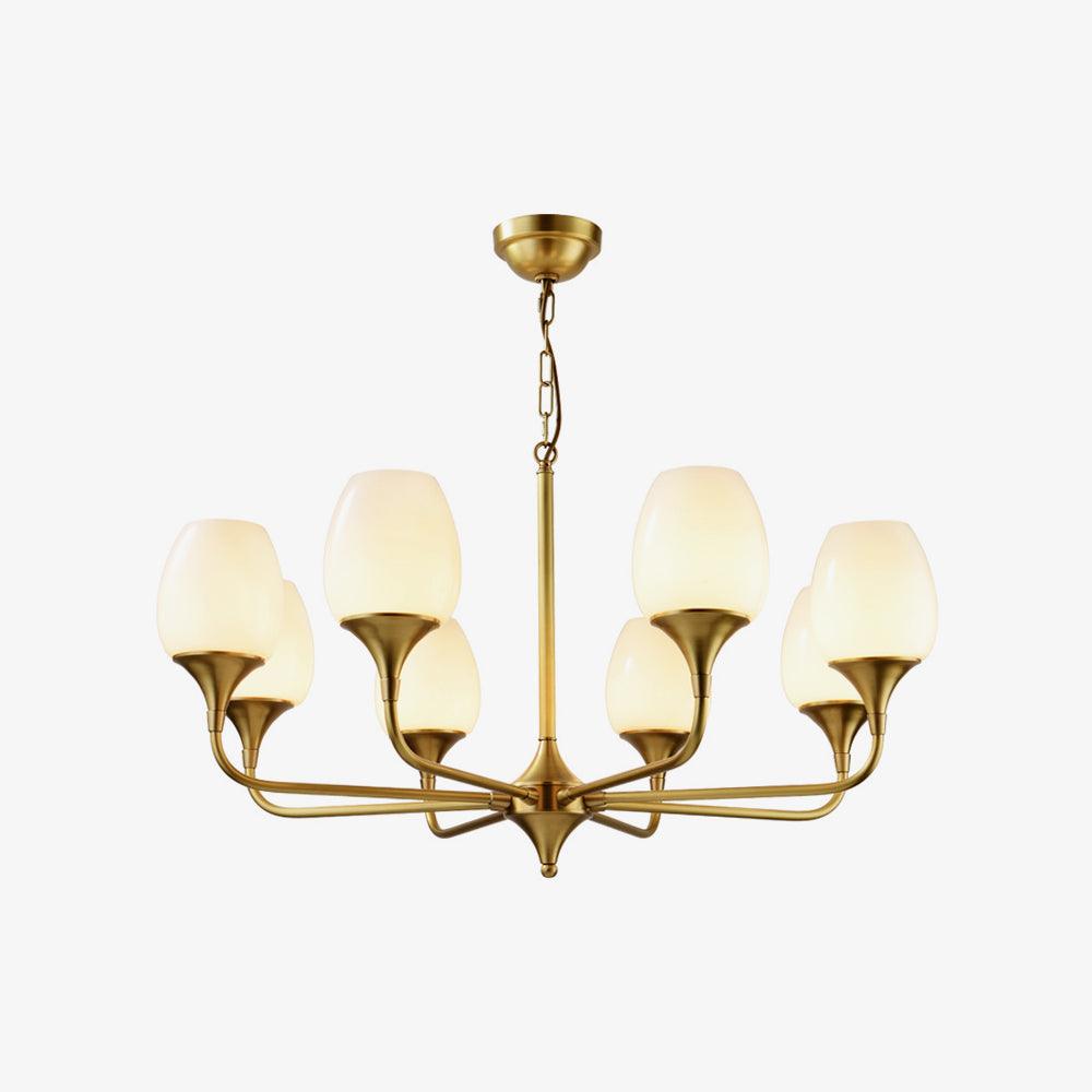 Trevenia Glass Chandelier-Moonnatur