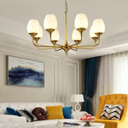Trevenia Glass Chandelier-Moonnatur